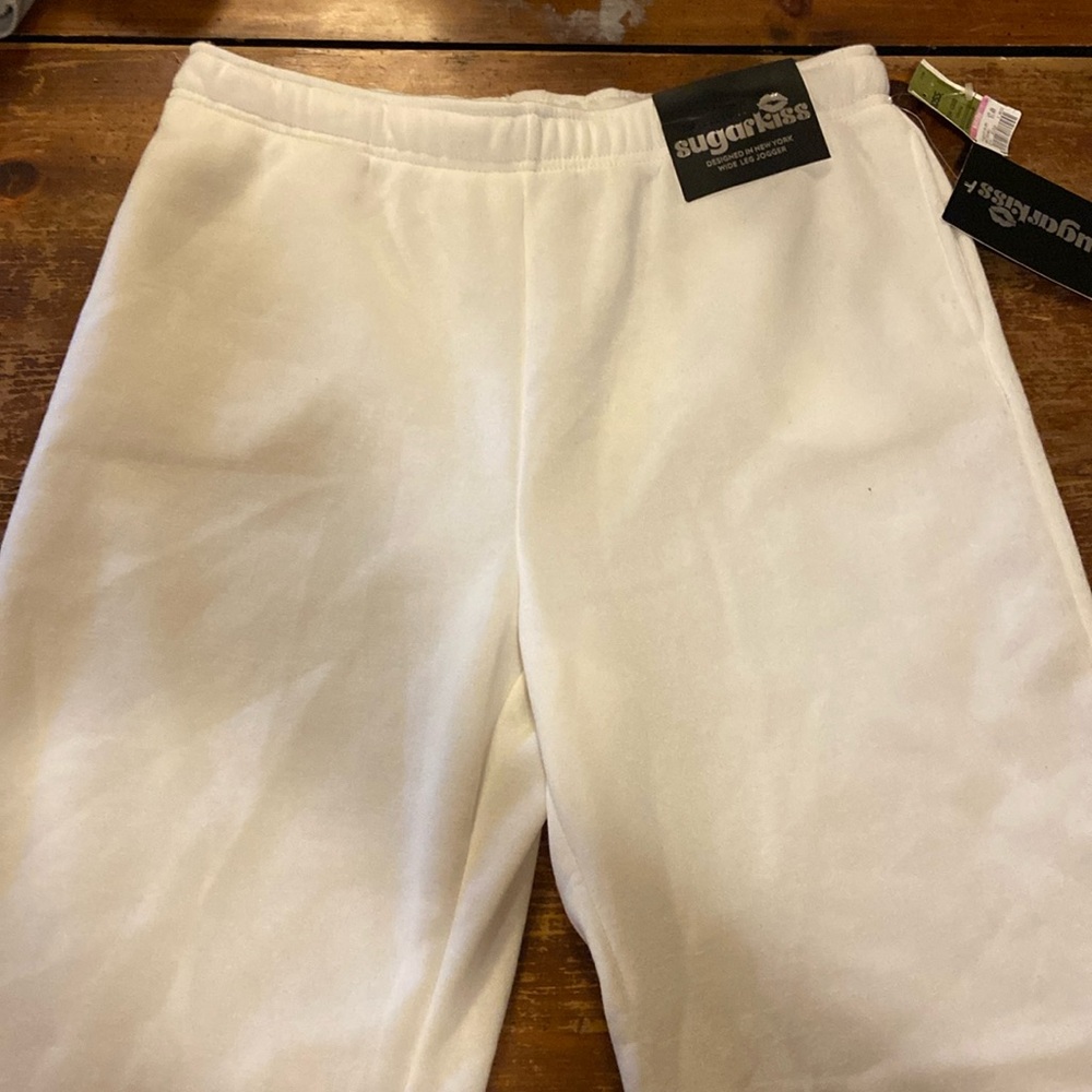 White sweatpants